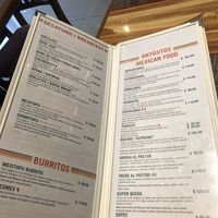 Big menu  at Vegan Planet in Cancun