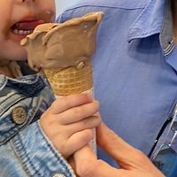 Another chocolate enjoyed by all  at Casa del Helado in Gran Canaria