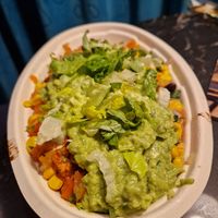 Salad Bow with Tofu, Salsa, Veggies, Rice and Guac at Chipotle - MyZeil in Frankfurt
