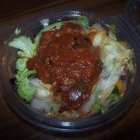 Salad and hummous at Falaferia - Taborstrasse in Vienna