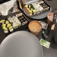 Delicious vegan selection  at Chez Sushi in Aime-la-plagne