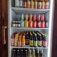 Juice selection at Akrap Espressobar in Vienna