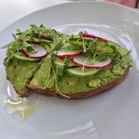 Avocado toast at Pura Vida - Sunset Harbor in Miami Beach