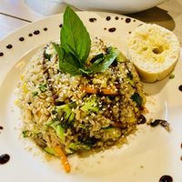 Arroz integral con verduras  at Veggie Garden in Salento