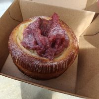 Rhubarb danish - vegan at Black Lion Bakery & Cafe in Wellington