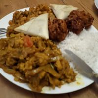 My own blurry photo at pure vegan - Cloud Kitchen - Maybe closed in Southend-on-sea