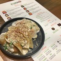 Tomato dumplings  at Beyond Sushi - Union Square in New York City