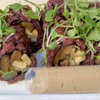 Mighty Mushroom sushi roll at Beyond Sushi - Union Square in New York City