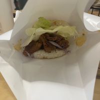 Thai burger   at Just Burger  in Chiayi