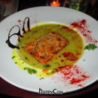 Main dish-- pie in soup at Wind und Wetter in Berlin