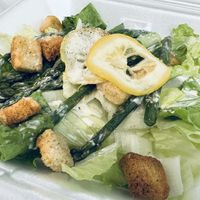Lemon Caesar Salad with Asparagus   at Doggone Vegan in Huntsville