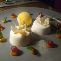 Panna coco at Linde Restaurant in Heidelberg