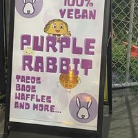 Such a cute sign!  at Purple Rabbit Food Truck in Ascot Vale