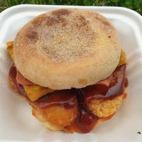 Breakky muffin: YUMMM at Purple Rabbit Food Truck in Ascot Vale