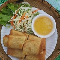 Veggie spring rolls at Sandbox Beach Bistro in Krabi