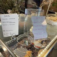 Pastry menu  at Happy Chicks Bakery in Cincinnati