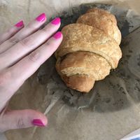 Giant crusty croissant  at Happy Chicks Bakery in Cincinnati