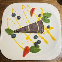 Chocolate tart  at Maneki in Dublin