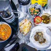 Veggie Curry, Naan & Paneer at Desi Spices Indian Restaurant Cuisine  in Taoyuan City