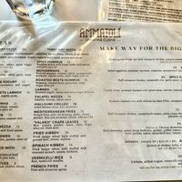 Menu  at AMMATOLI in Long Beach