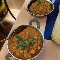 2 curries, both about 13 euros, come with rice at Chef Guru - Indian Cuisine  in Funchal