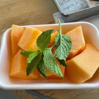 Sweet, delicious melon at Escalante Mercantile and Natural Grocery in Escalante