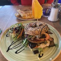 Vegan bagel  at Naane in Bielefeld