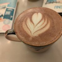 Vegan hot chocolate with coconut milk at Tijm-Coffeehouse & Dinnerbar in Utrecht