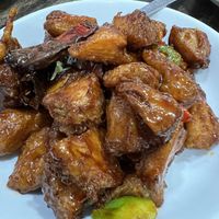 Sichuan kung Pao monkey head mushroom   at Zen Xin Vegetarian in Penang