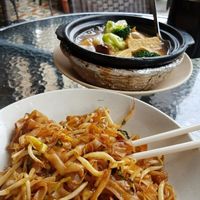 Noodles and tofu pot! at Zen Xin Vegetarian in Penang
