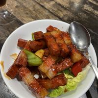 Mock meat sweet&sour  at Zen Xin Vegetarian in Penang