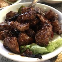 Kung Pao Fried Mushrooms at Zen Xin Vegetarian in Penang