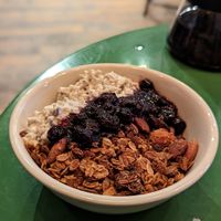 Coconut Bircher Muesli at The Birds & The Beets in Vancouver