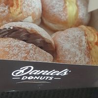 Vegan custard donuts at Daniel's Donuts - Lansell Square in Kangaroo Flat