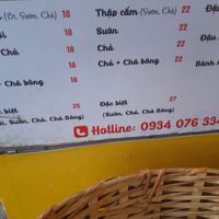 Menu at Banh Mi Chay Khoi - Food Stall in Ho Chi Minh City