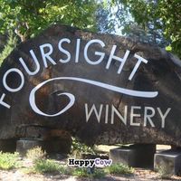 sign on roadside at Foursight Wines in Boonville