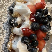 Whipped croffles  at Craffles in Vancouver