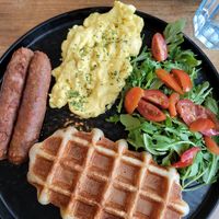 Vegan breakfast at Craffles in Vancouver