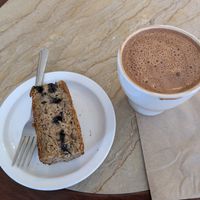 Classic with bittersweet chocolate and blueberry banana bread at The Chocolate Dragon Bittersweet Cafe and Bakery in Oakland