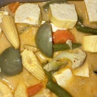 Yellow curry  at Hometel in Krabi