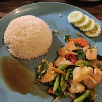 Pad cha at The Hut Cafe in Koh Samui