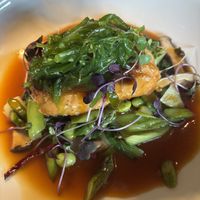 Vegan salmon   at Sweet Grass Grill in Tarrytown