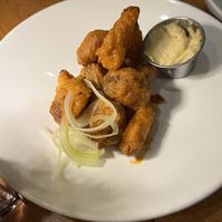 Buffalo cauliflower wings (Amazing!!)  at Sweet Grass Grill in Tarrytown