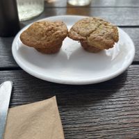 Complimentary mini muffins   at Sweet Grass Grill in Tarrytown