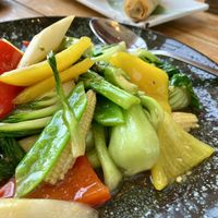 Mixed vegetables wok  at Novikov Restaurant & Lounge in Doha