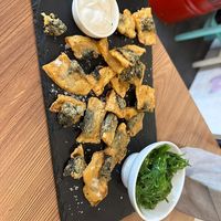 Fish chips at Utopía in A Coruna
