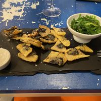 Vegan ‘pescada frita'  at Utopía in A Coruna