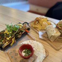 Fajitas con HEURA y burrito  at Gallo Santo in Barcelona