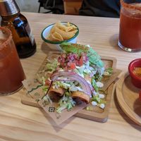 Flautas y micheladas at Gallo Santo in Barcelona