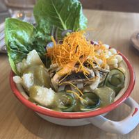 Young Coconut Ceviche  at Gallo Santo in Barcelona